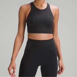 Black Wonder train long line bra, size 4